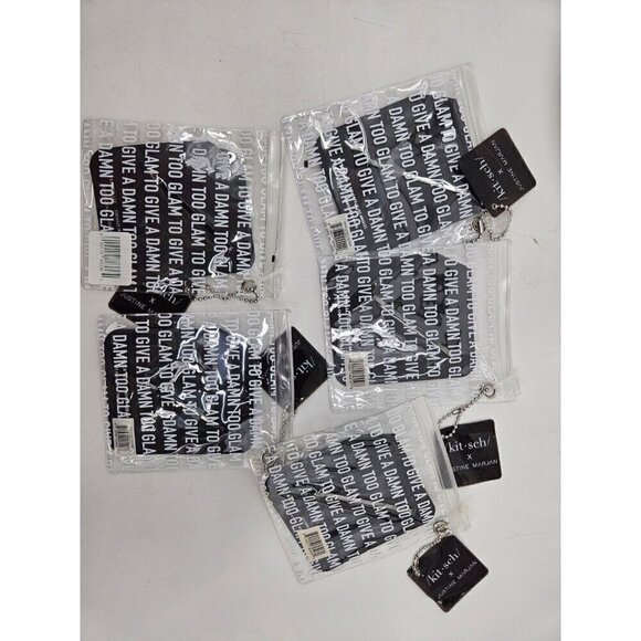 New Kitsch X Justine Marjan Rhinestone Bobby Pins QUEEN DAMN VIBES BOSS BADASS - Picture 6 of 10